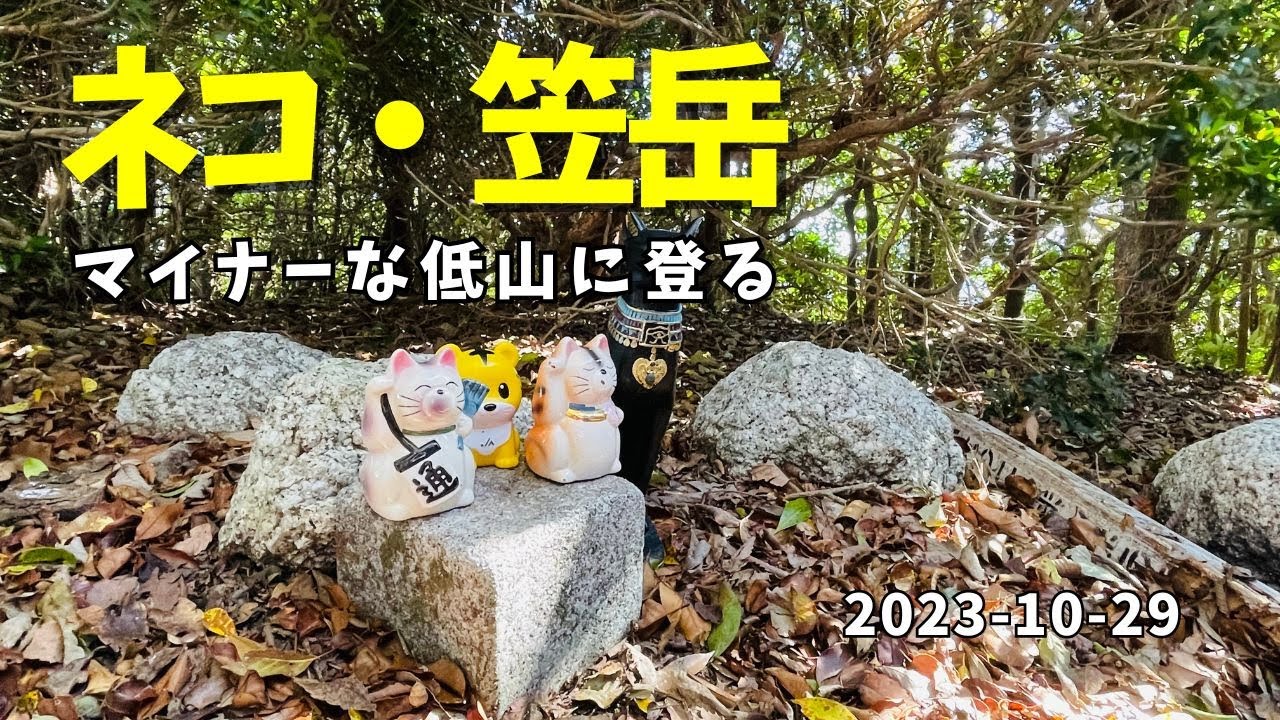 鈴鹿山地のマイナーな低山のネコと笠岳に行ってきました。