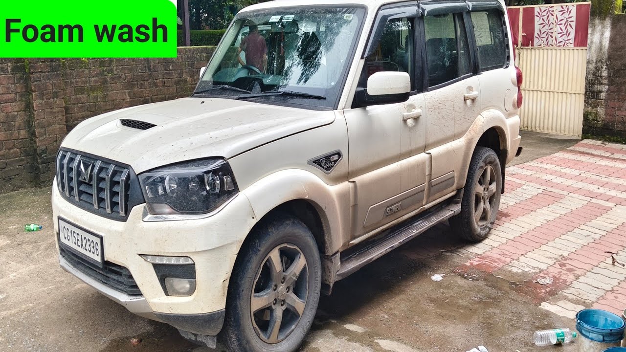 Mahindra Scorpio S11 Full Foam Wash | Deep Cleaning & Shine | देखिए पूरी सफाई best price in india