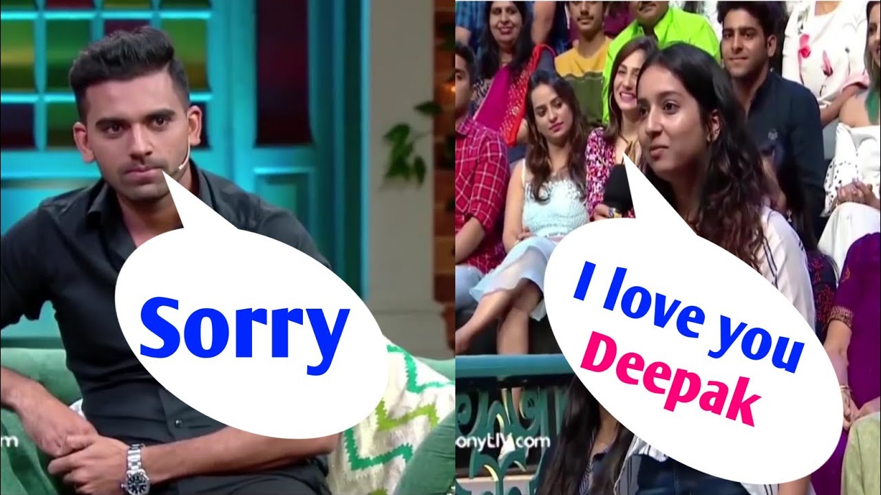 Deepak chahar proposing || kapil sharma show Deepak chahar