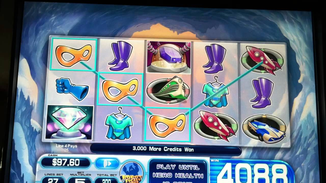Super Team - Robot Fight Free Spins - Slot Machine Bonus