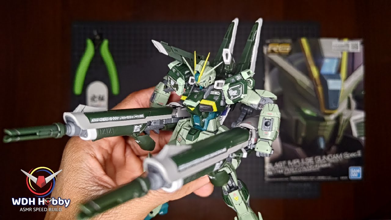 That thing's GREEN! RG Blast Impulse Gundam Spec II | Satisfying beat building | ASMR Build