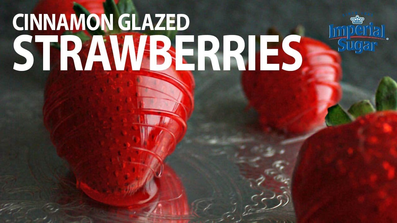 How to Make Red Hot Cinnamon Glazed Strawberries