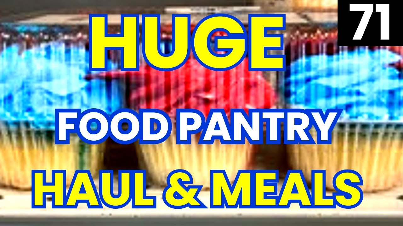 FRUGAL LIVING & Food Pantry Haul 2024 - Food Haul - FOOD BANK - Food Pantry Haul - Budget Meals