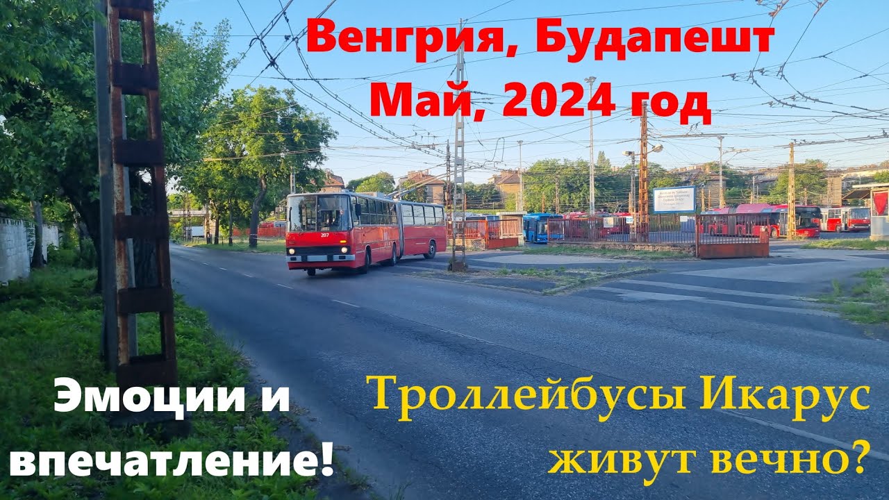 Будни в Венгрии #1 Икарус троллейбусы в Будапеште, живее живых.