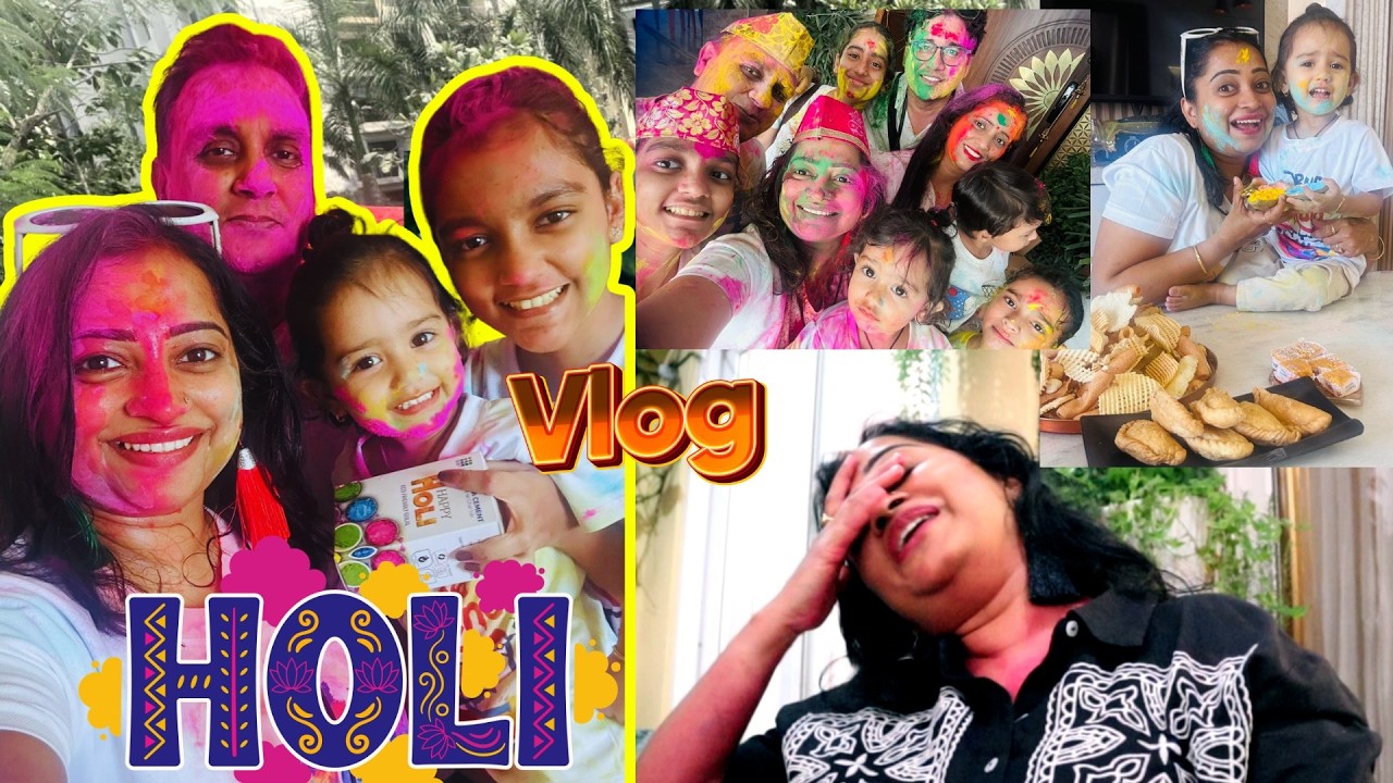 Indian Mom's Holi Week - Holi Pe Mere Sath Bada Bura Huva | Indian Mom On Duty Holi Vlog