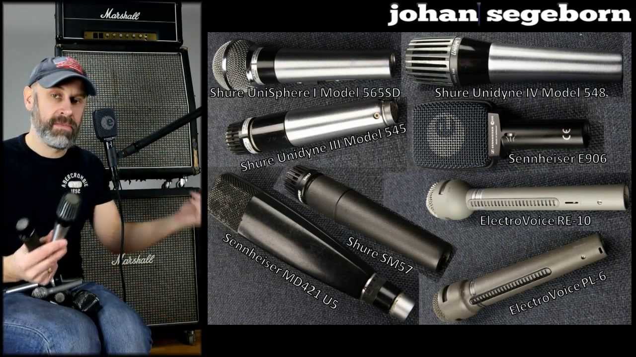 8 Dynamic Microphones Comparison - Shootout - For Electric Guitar