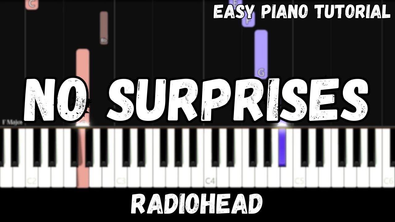 Radiohead - No Surprises (Easy Piano Tutorial)