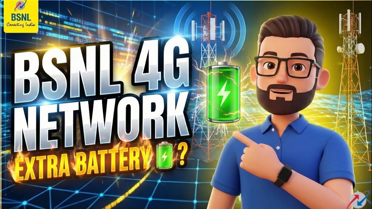 BSNL 4G Network Consume Extra Battery In Mobile ? Problem solve now.BSNL Save 30% Battery Life Now!"