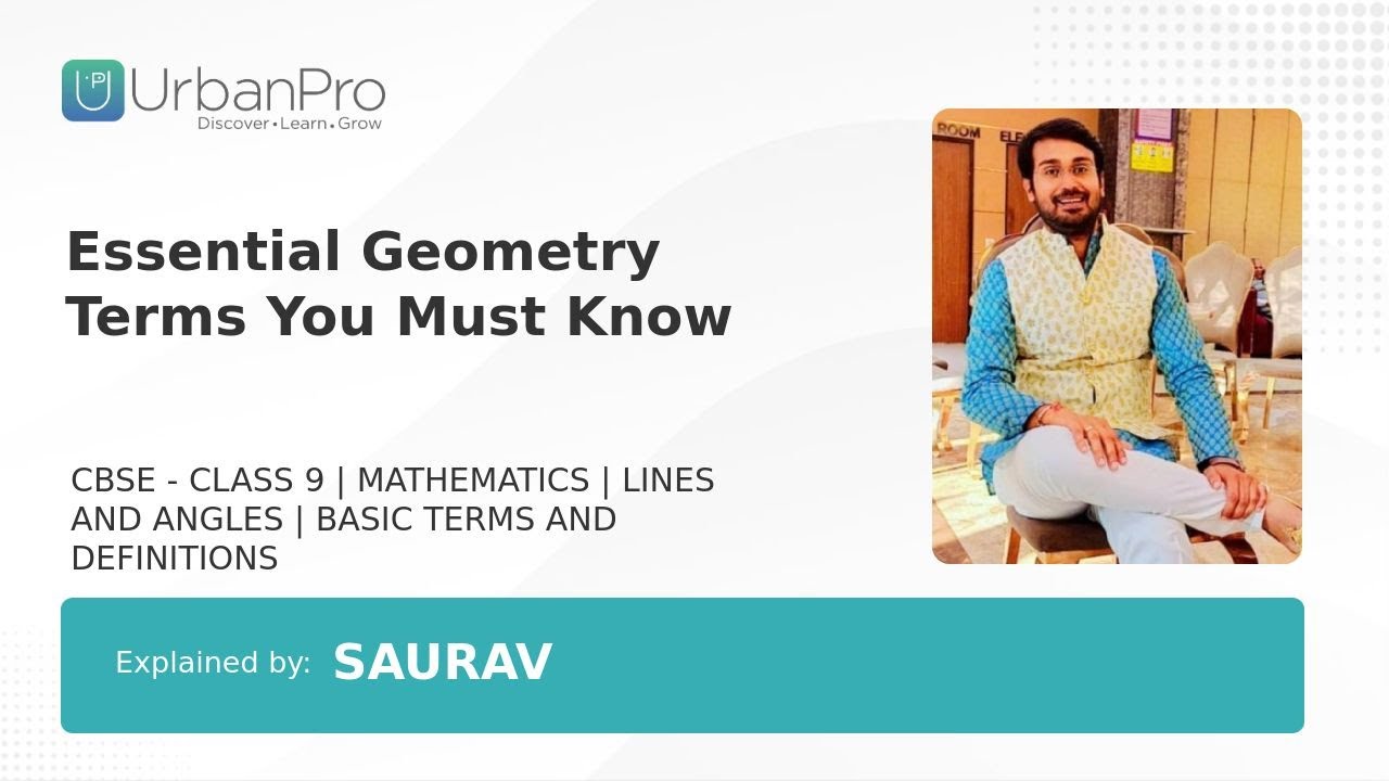 Essential Geometry Terms You Must Know | Saurav