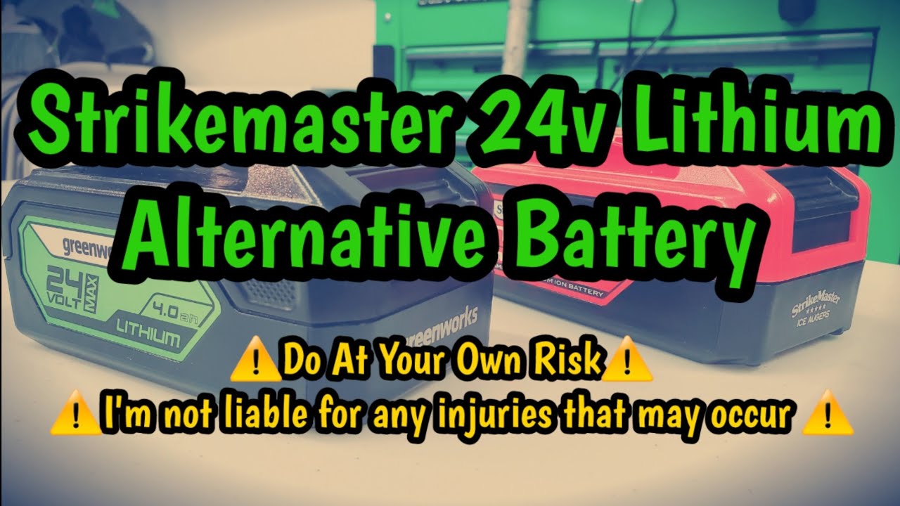 Strikemaster 24v Lithium Auger | Alternative Battery