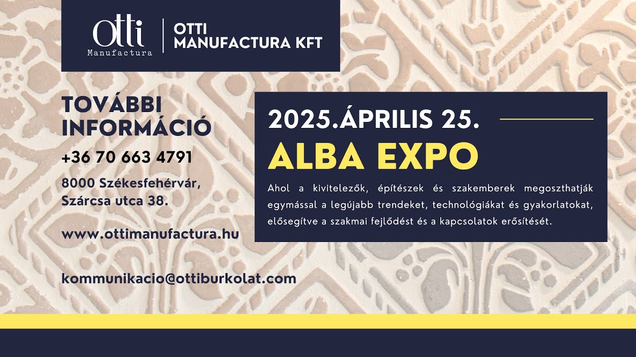Alba Expo 2025. Székesfehérváron az Otti Manufactura parkjában