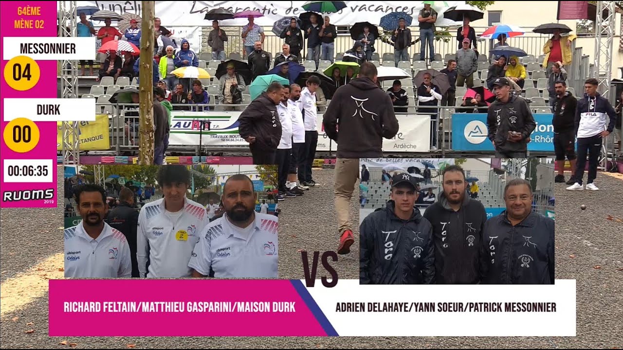 Beau duel de 64ème DELAHAYE vs DURK : International à pétanque de Ruoms 2019
