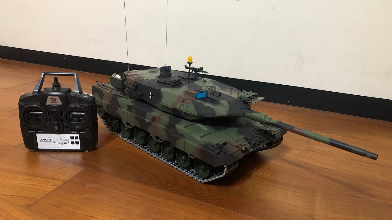 Heng Long Leopard 2A6 Battle Tank with TK7.1 Additional Function Control & High Voltage Flash Cannon