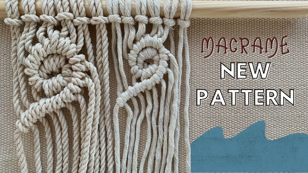 Макраме узор «Волна»/New macrame pattern
