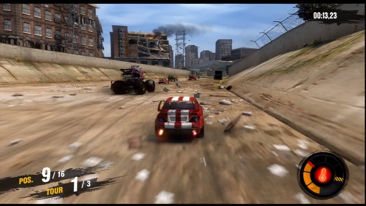 Motorstorm Apocalypse, rally car, Mainline, terminus