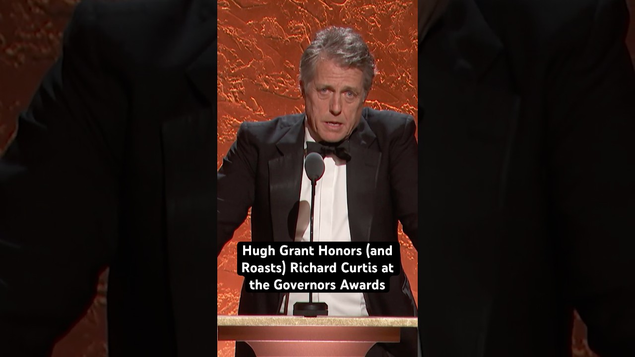Hugh Grant Honors (And Roasts) Richard Curtis at the 15th Governors Awards | Part 1 #shorts #oscars