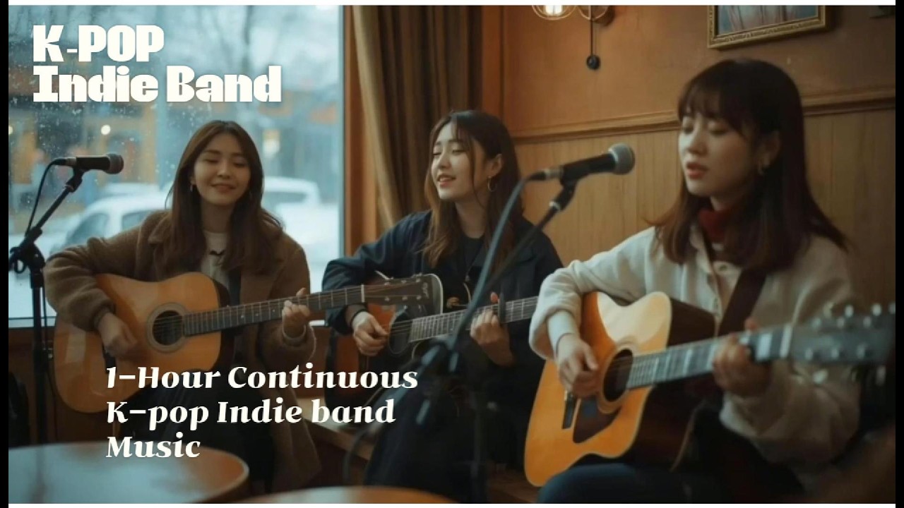 K-POP Indie Band Music (1-hour Continuous) #kpop #cafe music #healing music