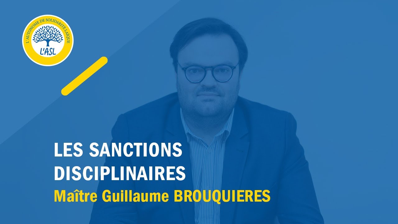 Les sanctions disciplinaires
