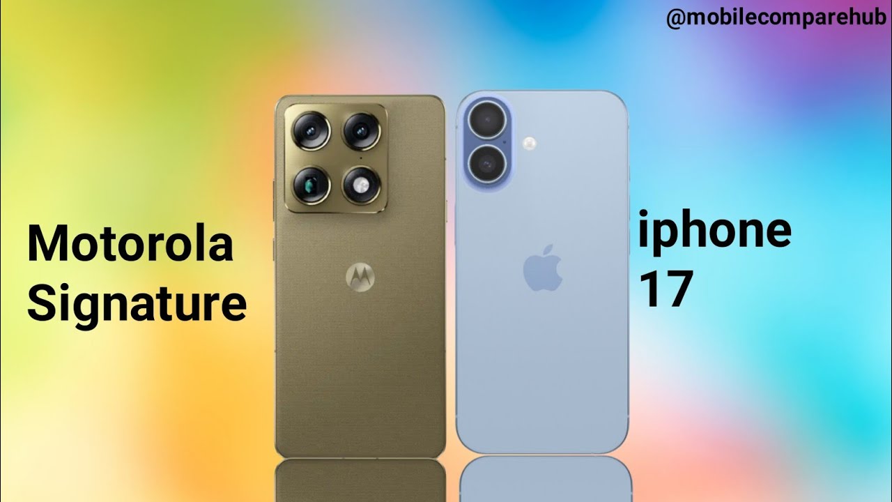 Motorola signature vs iPhone 17