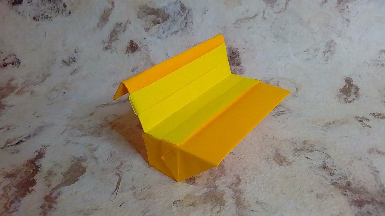 Cómo hacer una BANCA DE PARQUE de papel ✅| Origami PASO A PASO