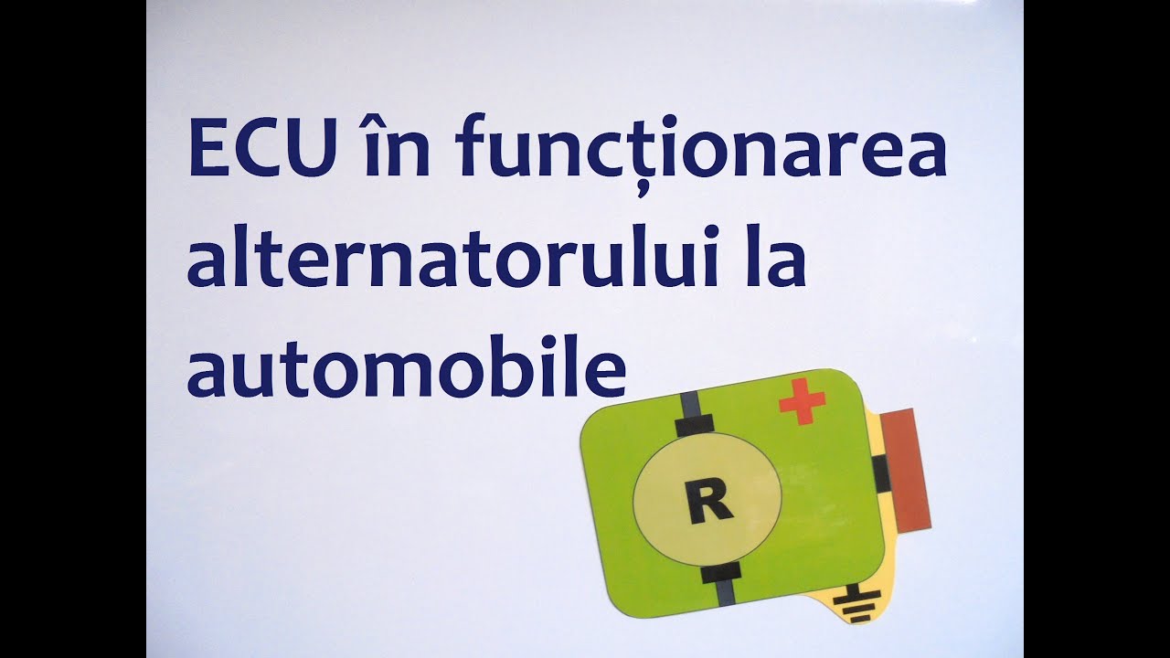ECU în funcționarea alternatorului la automobile