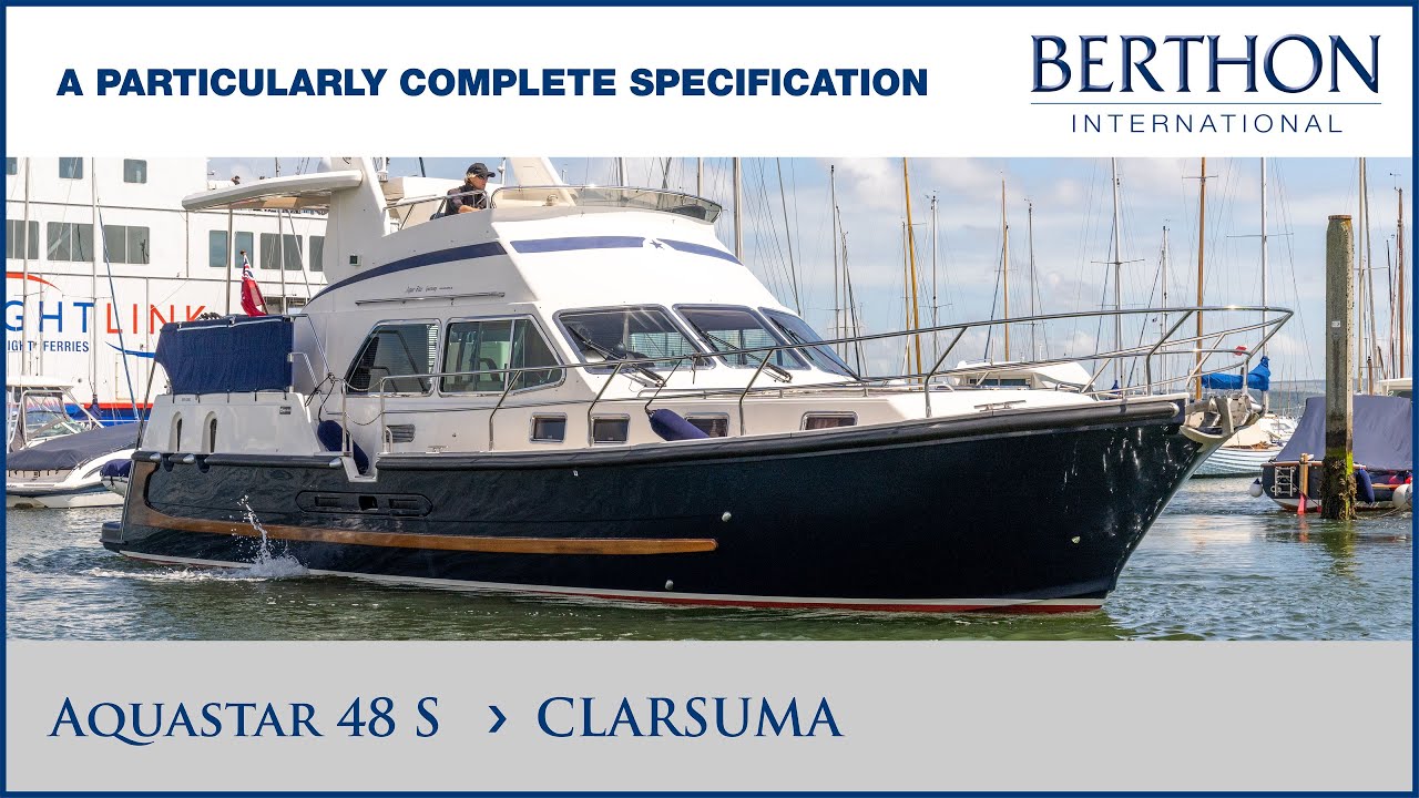 [ALREADY SOLD!] Aquastar 48 S (CLARSUMA), with Hugh Rayner - Yacht for Sale - Berthon International