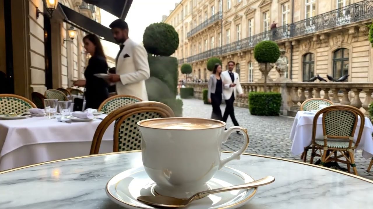 A perfect morning with a hot cup of coffee