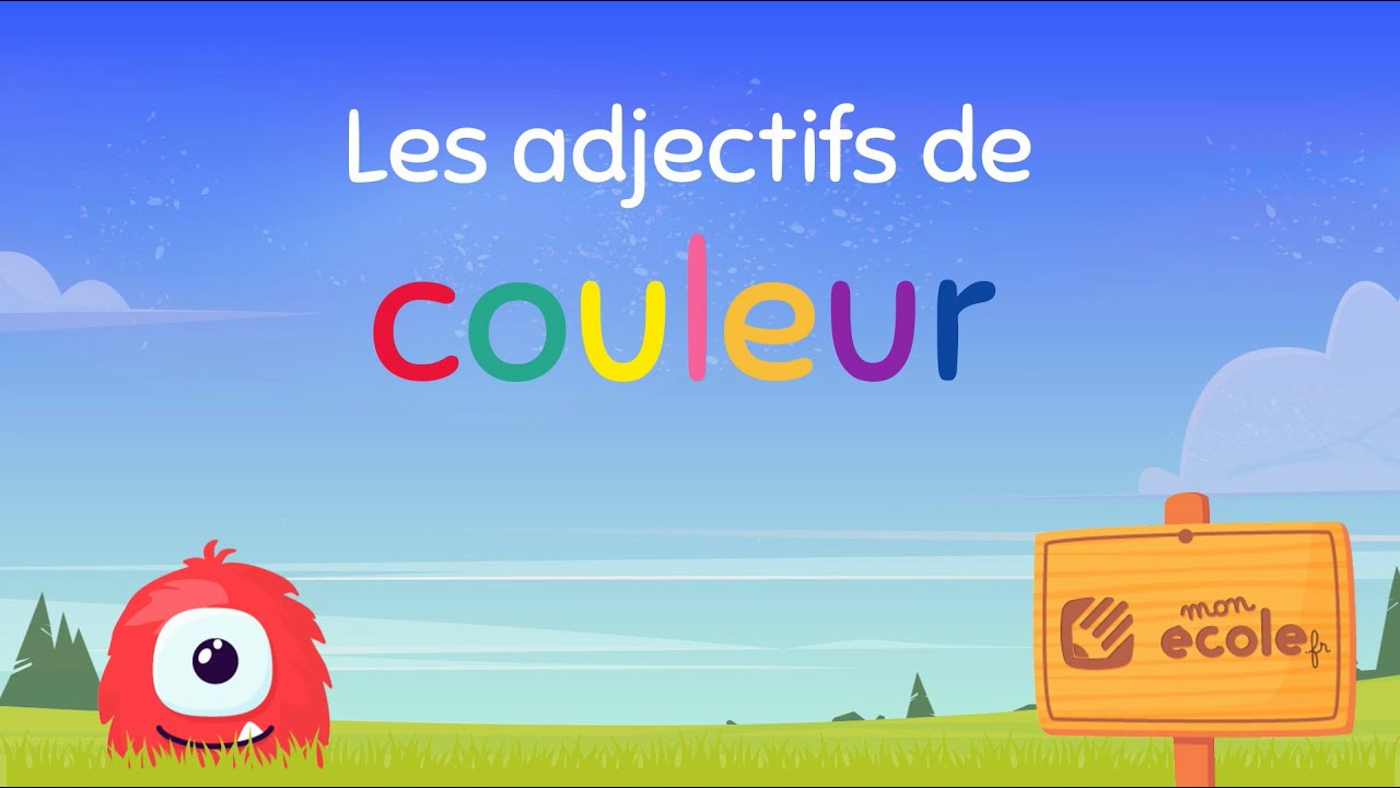 Les adjectifs de couleur - Leçon Motoufo.fr