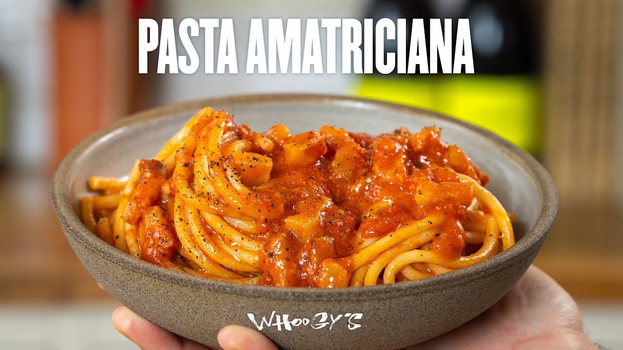 La recette de p&acirc;tes la plus sous-cot&eacute;e ! Pasta all'Amatriciana 🍝🇮🇹