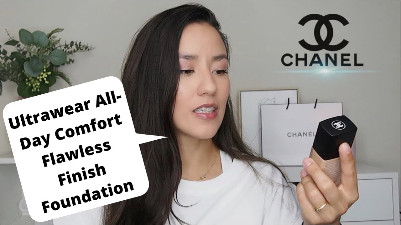 CHANEL: ultra le teint/Ultrawear All-Day Comfort Flawless Finish Foundation/aprueba de todo?No creo.