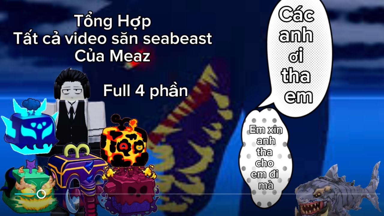 Roblox-Tất cả video săn SeaBeast từ lightning-dragon-venom-mamoth-magma