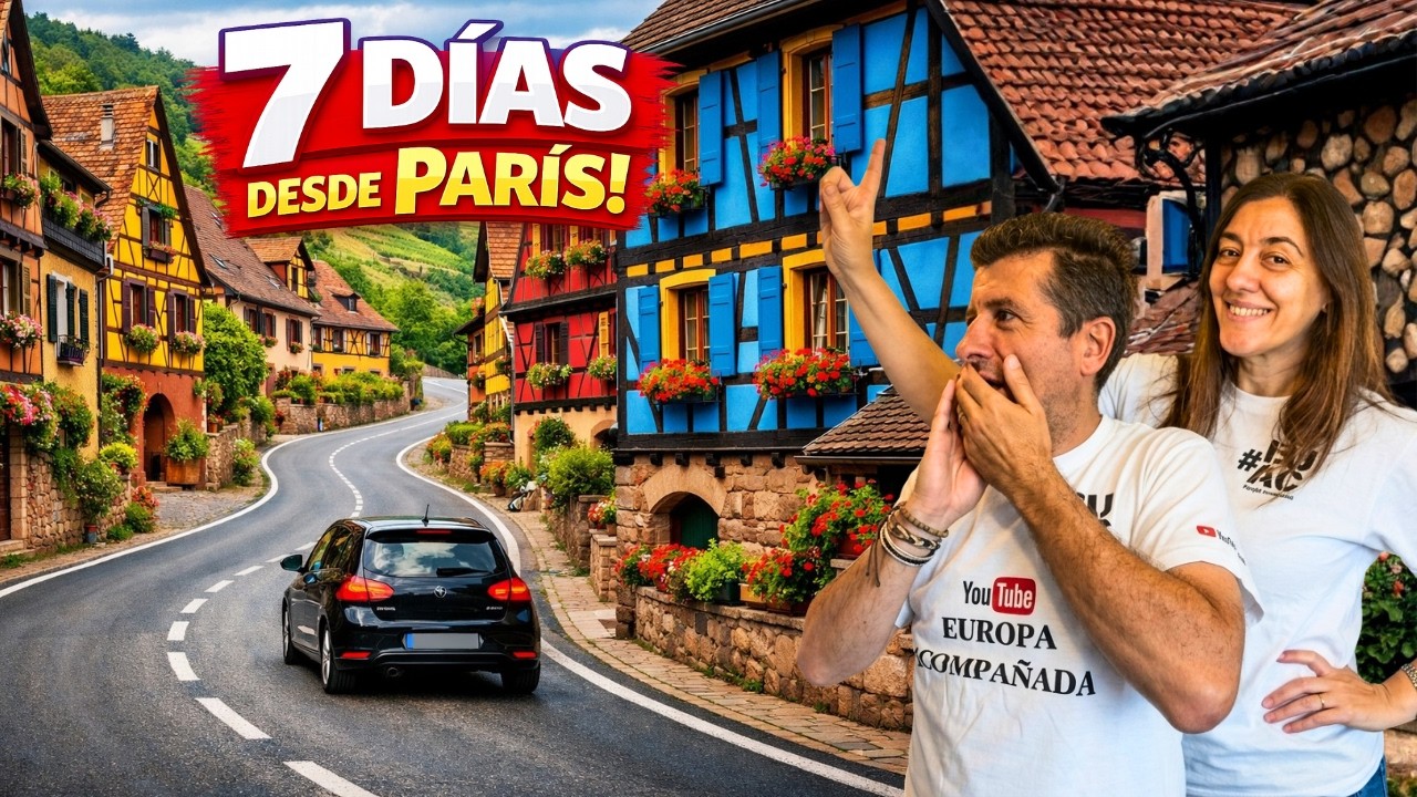 Francia en coche en 7 días desde París. Los pueblos más bonitos de Francia 🇫🇷