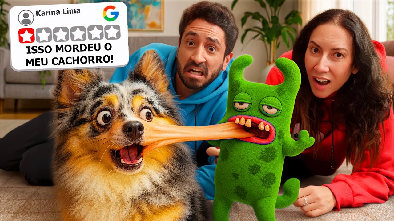 Testando NO MEU CACHORRO os PIORES PRODUTOS DE 1 ESTRELA! (Deu ruim?)