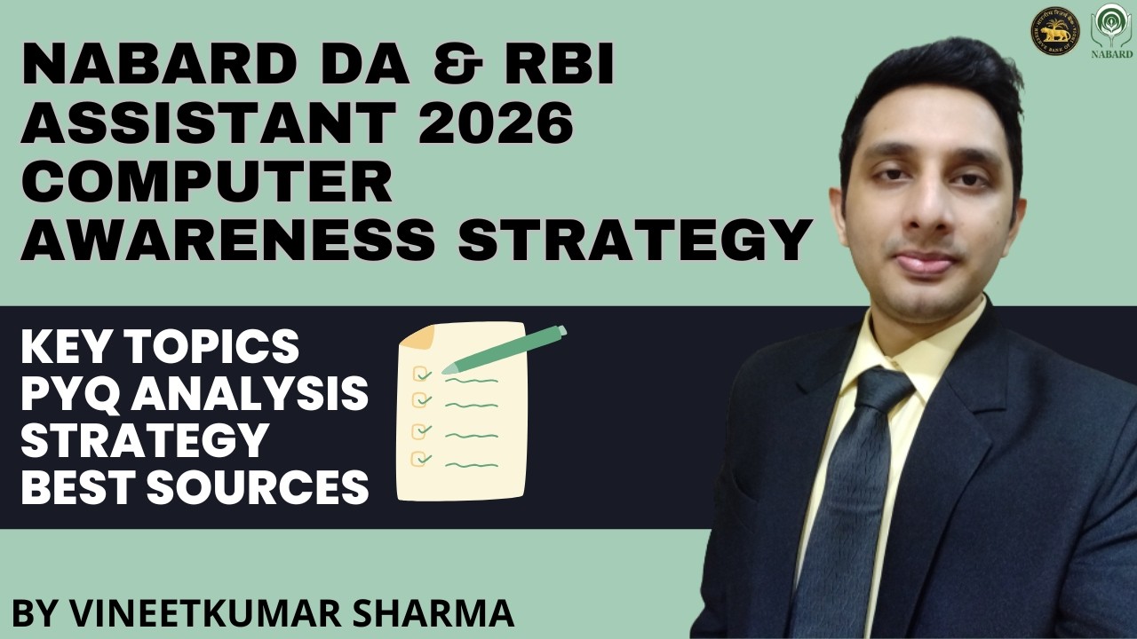 NABARD DA & RBI Assistant 2026 Computer Awareness Strategy | Key Topics, PYQ Analysis & Best Sources