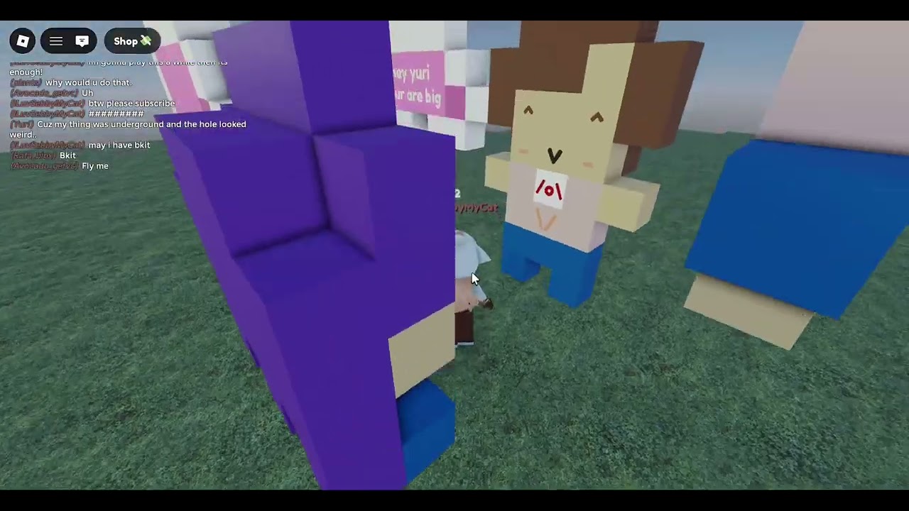 Playing roblox!! (finally back)