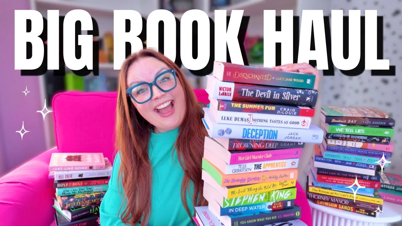 40+ книг. НИКАКИХ сожалений! 📚 | Огромный книжный haul: триллеры и хорроры 🤩