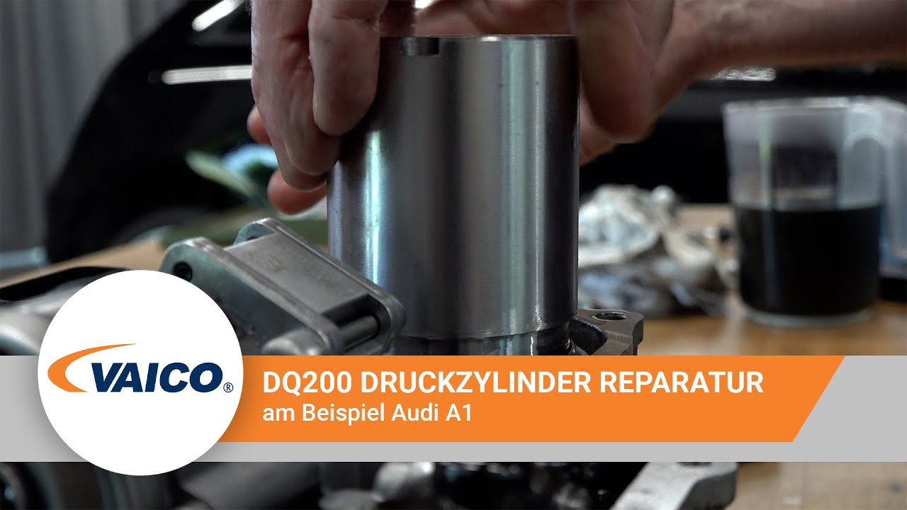 Wie DQ200 Mechatronik Reparatur Audi VW Skoda - Druckzylinder tauschen  [EXPERT-KITS+ V10-86-0008]