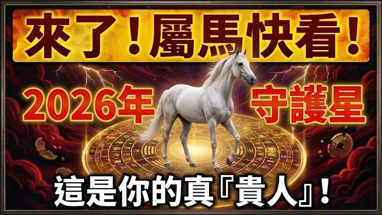 天機不可洩漏，但屬馬人必須知道：2026年你的『守護星』正在為你擋災招財！原來這才來渡你發大財的『貴人』！#2026生肖馬運勢 #屬馬 #屬馬2026運勢 #生肖馬財運 #貴人運 #招財 #擋災化煞