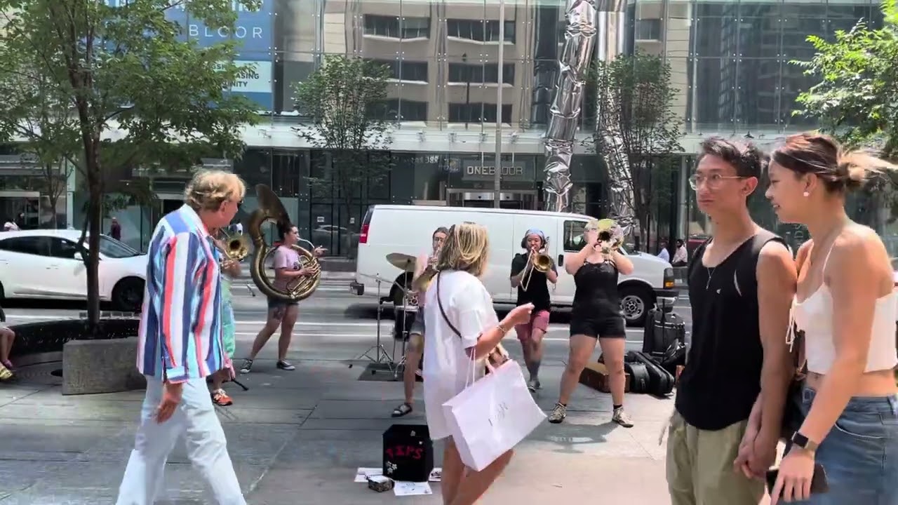 Bad Romance by Lady Gaga, Trash Panda Brass Band in Downtown of Toronto