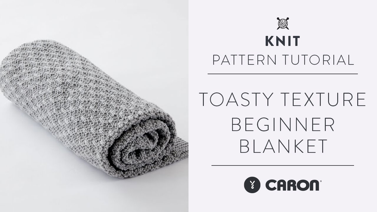 Easy Knit Blanket for Beginners | Free Toasty Texture Pattern