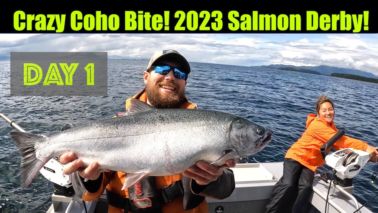 Crazy Coho Bite! 2023 Juneau Salmon Derby Day 1! Alaskan Salmon Fishing - Juneau, Alaska! AUG 2023