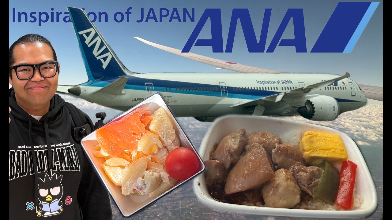 Я наконец-то попробовал ANA! Эконом-класс ANA из Хьюстона в Токио (аэропорт Ханеда).