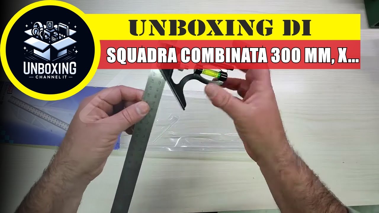 Squadra Combinata 300 mm, XiXiRan Multifunzionale Righello Combina