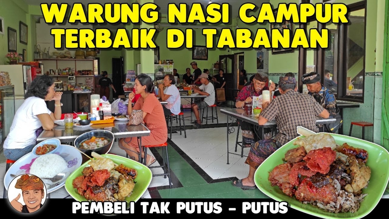 NASI CAMPUR TERBAIK DI KOTA TABANAN ‼️ RASANYA JUARAA -  WARUNG ASRI JAMBE