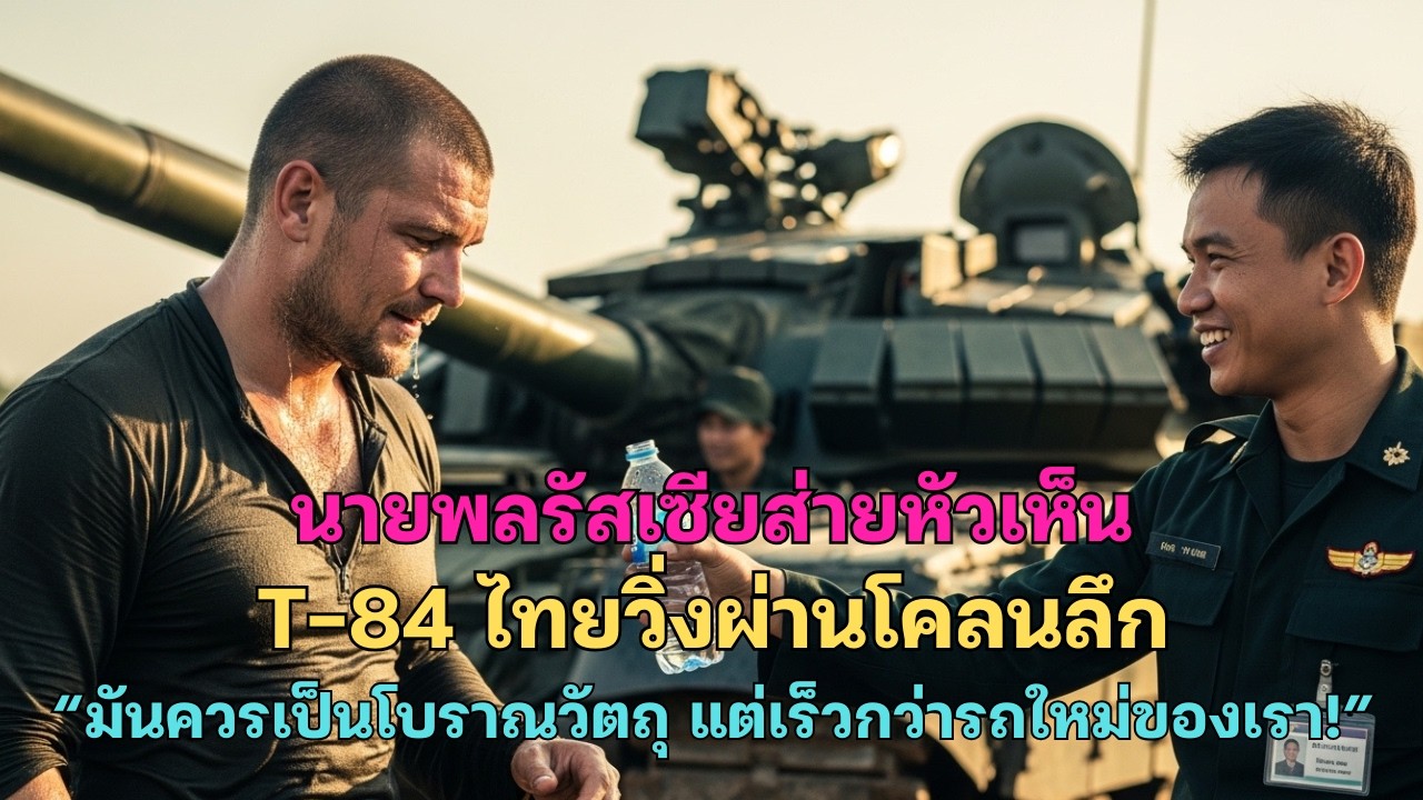 นายพลรัสเซียส่ายหัวเห็น T-84 ไทยวิ่งผ่านโคลนลึก — “มันควรเป็นโบราณวัตถุ แต่เร็วกว่ารถใหม่ของเรา!”
