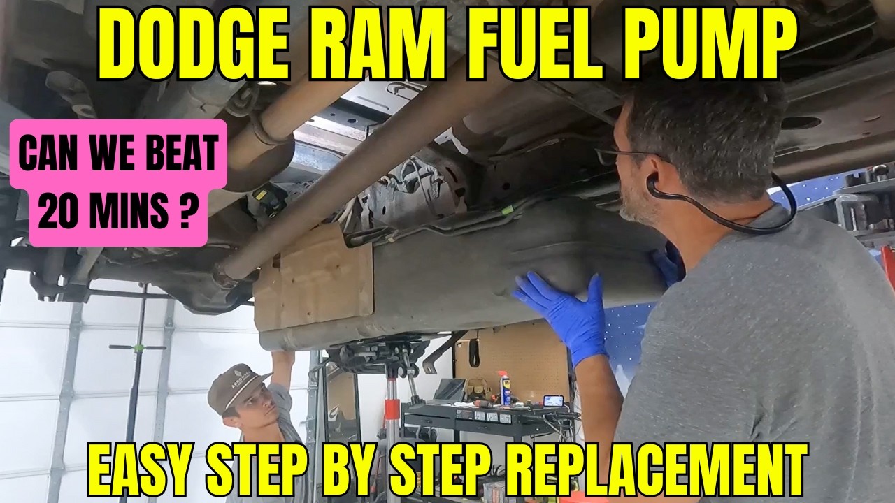 How to drop the fuel tank and replace the fuel pump fast on a Dodge Ram truck (step by step)