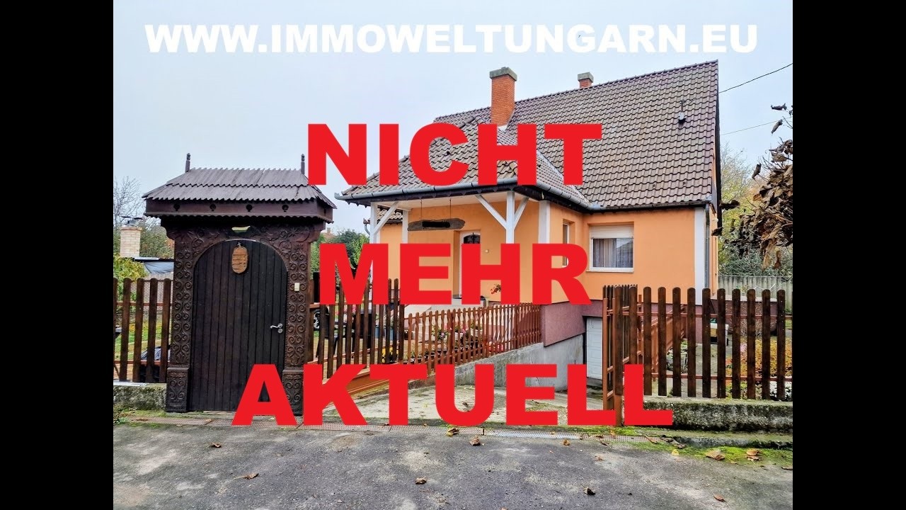 65 Million Huf ca. 170 000 Eur - Gepflegtes Einfamilienhaus mit 5 Zimmern nähe vom Donau - ID 1583