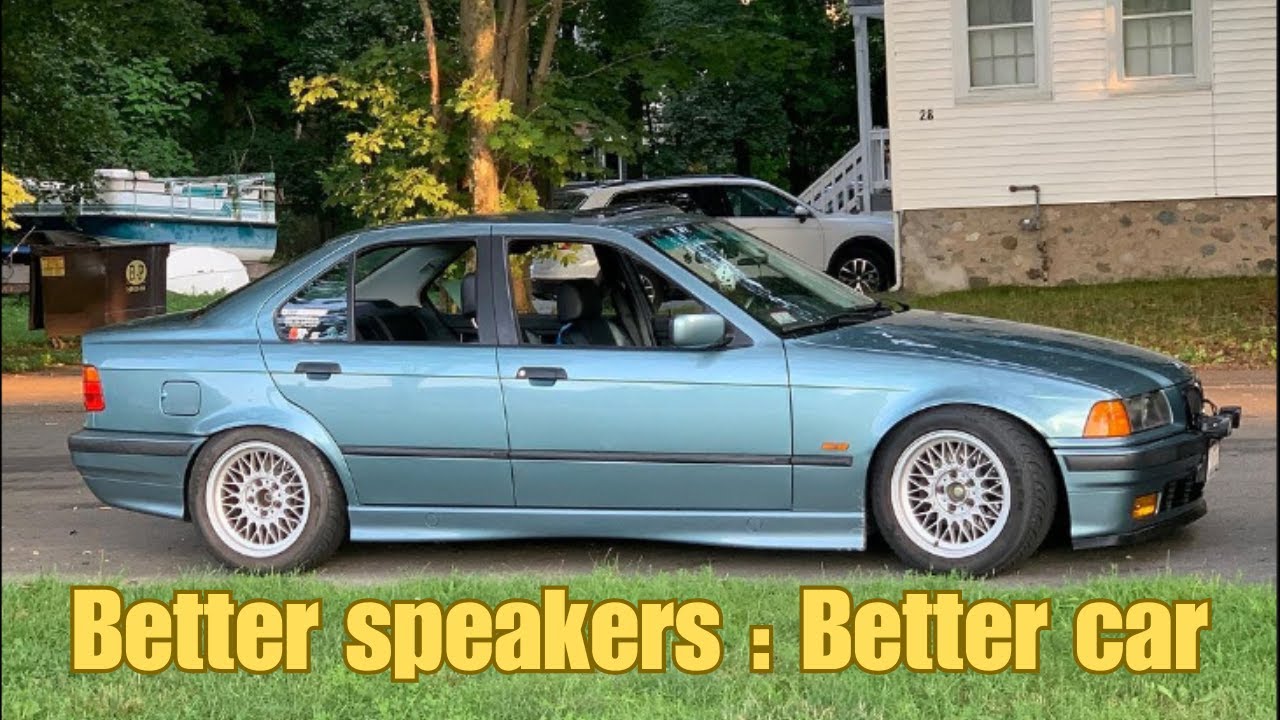 Bigger speakers for my E36! (it sounds amazing)