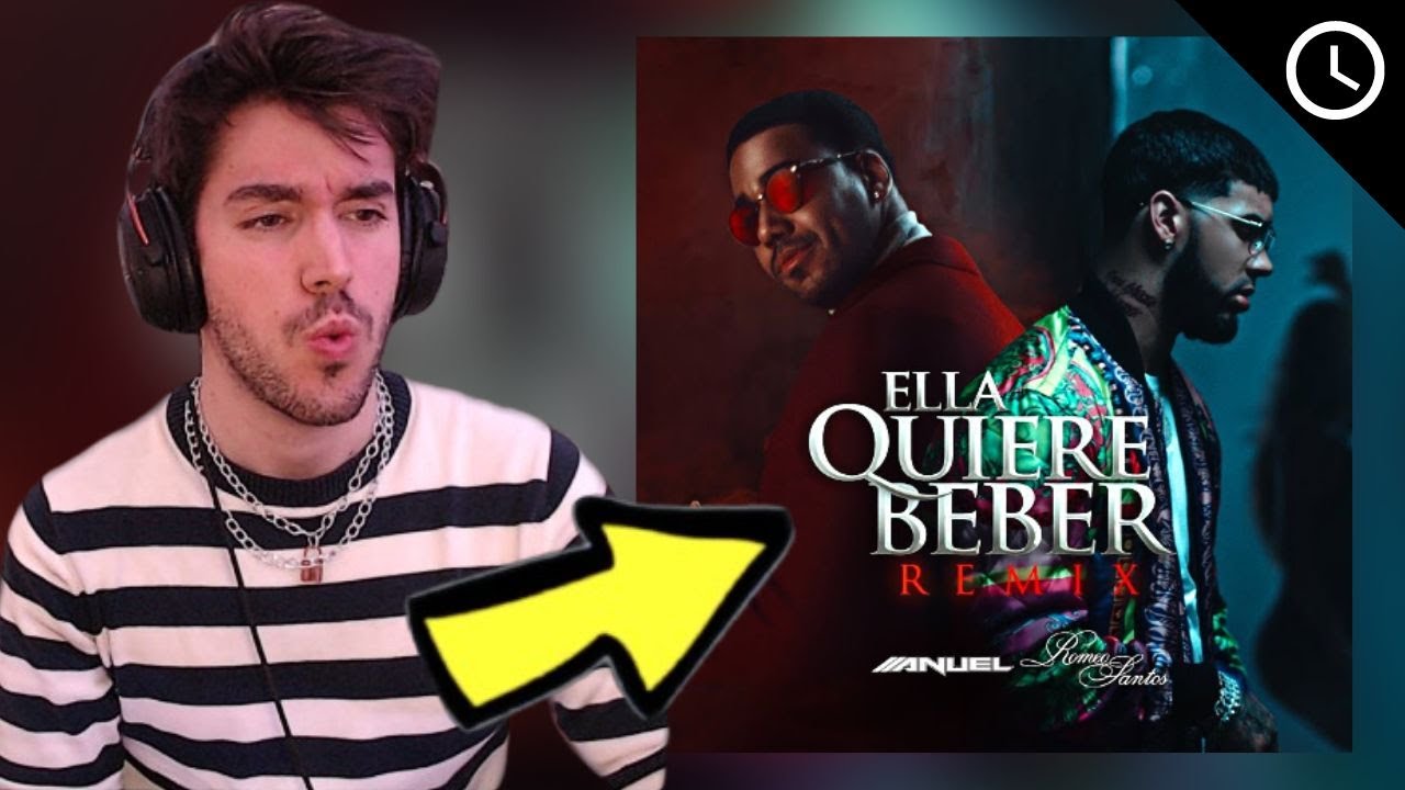LUV REACCIONA A | ANUEL AA, ROMEO SANTOS - ELLA QUIERE BEBER REMIX (OFFICIAL VIDEO)