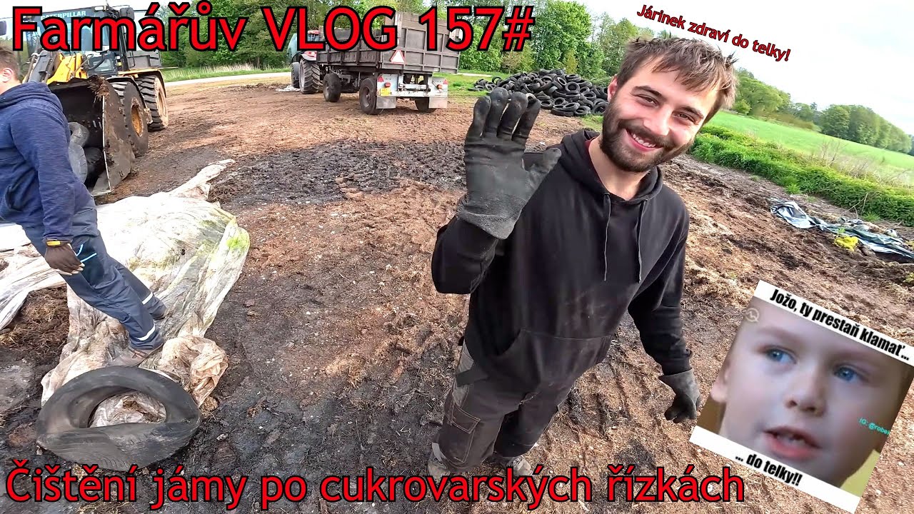 Farmářův VLOG 157# Odkrývání a čištění polní jámy